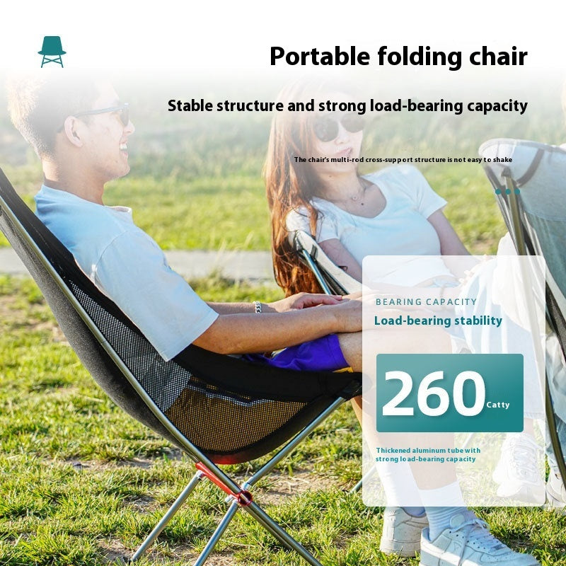 Silla portátil de camping tipo concha