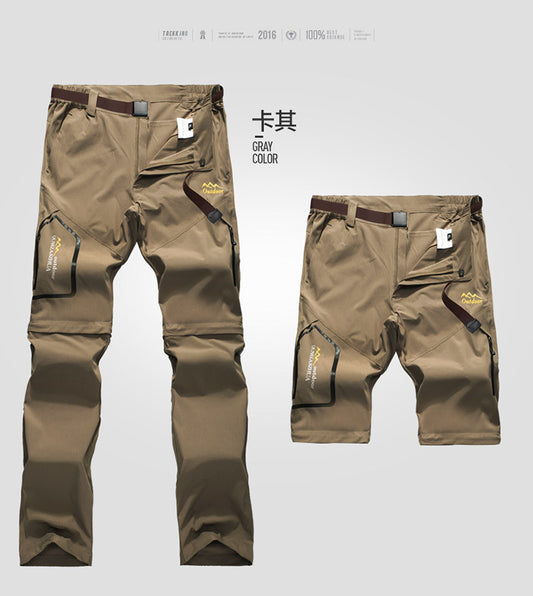 Pantalón/Short de camping (dos en uno)