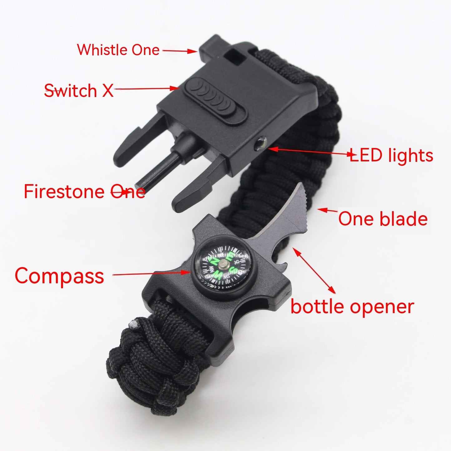 Pulsera multifuncional de paracord
